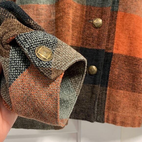 Christopher & Banks Shacket Shirt Jacket in Fall Colors Sz S - Picture 6 of 12